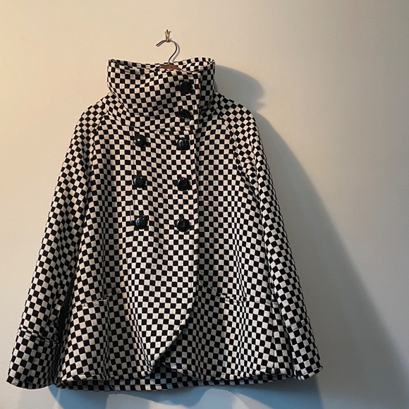 Ben Sherman Woman's Houndstooth Hip length Jacket - Picture 2 of 4